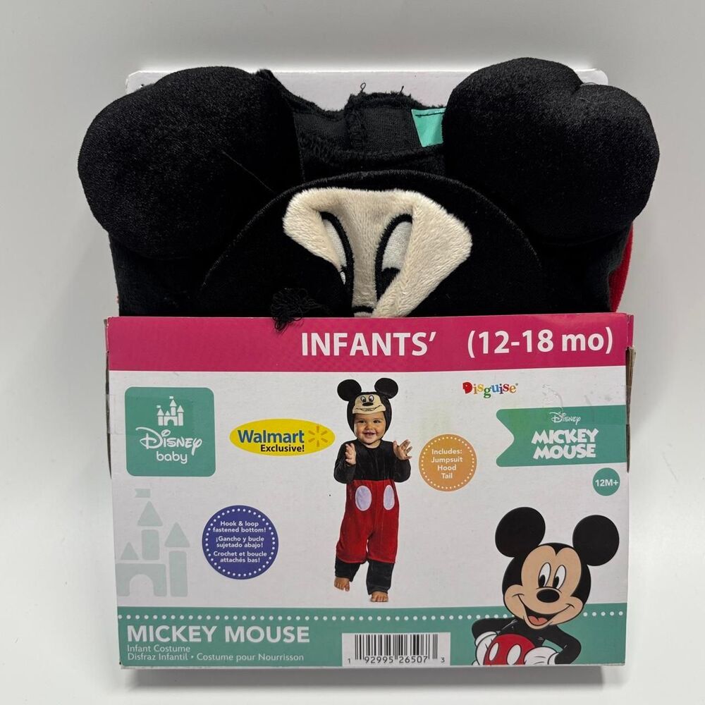 NWT Disney Baby Mickey Mouse Halloween Costume / Sz 12 - 18 Months